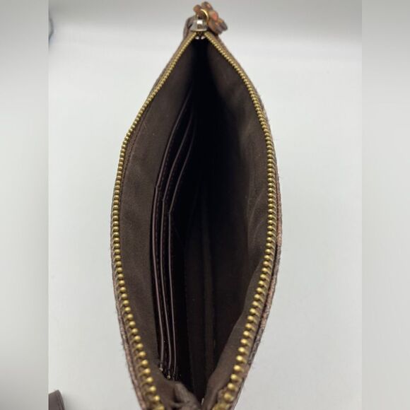 Ellen Tracy Python Wristlet Brown/Chocolate Color - Picture 5 of 9